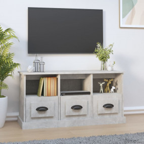 TV Cabinet Concrete Grey Engineered Wood