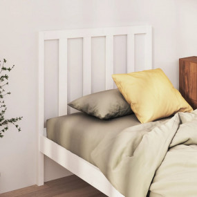 Bed Headboard White Solid pine wood Medium Durable