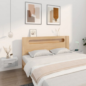 Wall-mounted Nightstand Set of 2 Grey Sonoma Engineered...