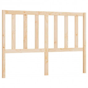 Bed Headboard Natural pine Solid pine wood 65.4 x 39.4 ...
