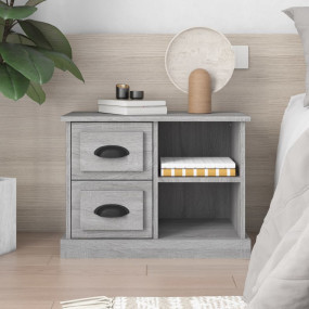 Bedside Cabinet Grey Sonoma Engineered wood 23.6x14.0x1...