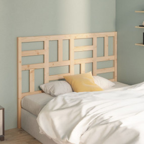 Bed Headboard Natural Pine Solid Pine Wood Large Modern