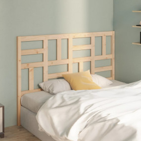 Bed Headboard Natural Pine Solid Pine Wood 55.5 x 1.6 x...