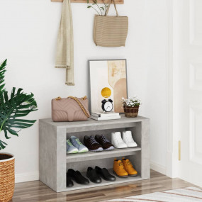 Shoe Rack Concrete gray Engineered wood Medium Shoe Rac...