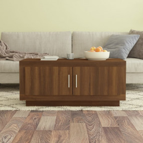 Coffee Table Brown Oak Engineered Wood Medium Coffee Ta...