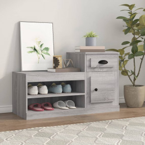 Shoe Cabinet Grey Sonoma Engineered Wood Medium Shoe Ca...