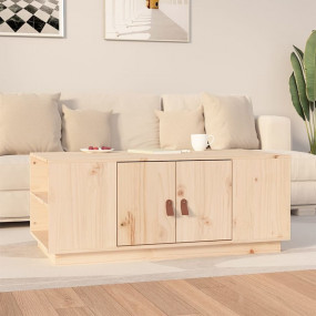Coffee Table Pine Solid pine wood Coffee Table Rectangu...