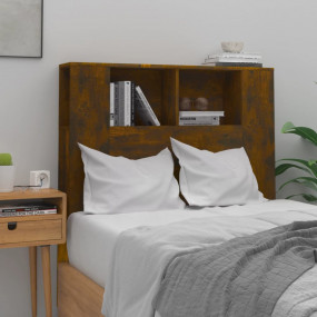 Headboard Cabinet Smoked Oak Engineered wood Medium