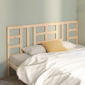 Bed Headboard Natural Pine Solid Pine Wood 81.1 x 1.6 x...