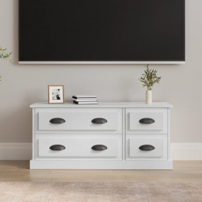 TV Cabinet High gloss white Engineered wood Medium TV C...