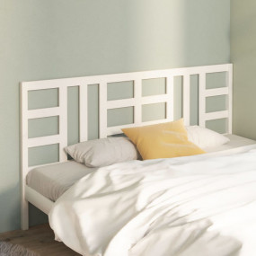 Bed Headboard White Solid pine wood Large Decorative In...