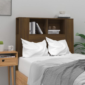 Headboard Cabinet Brown Oak Engineered Wood Standard Co...