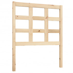 Bed Headboard Natural Wood Solid Pine Wood 31.7 x 1.6 x...