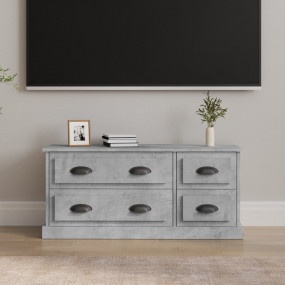 TV Cabinet Concrete Grey Engineered Wood 39.4x14.0x17.7...