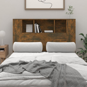 Headboard Cabinet Smoked Oak Engineered wood Medium