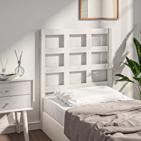 Bed Headboard White Solid pine wood Standard Bed Headbo...