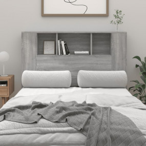 Headboard Cabinet Grey Sonoma Engineered wood 47.2 in