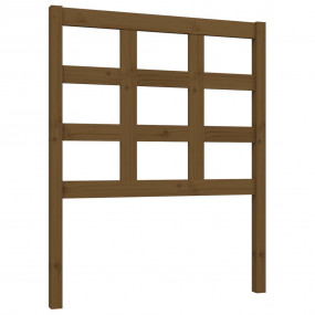 Bed Headboard Honey Brown Solid Pine Wood Great Design