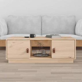 Coffee Table Solid Pine Wood Coffee Table Rectangular R...