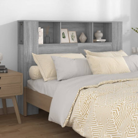 Headboard Cabinet Grey Sonoma Engineered wood