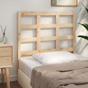 Bed Headboard Natural Pine Solid Pine Wood Medium Durab...