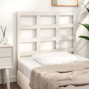 Bed Headboard White Solid pine wood Medium Durable