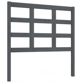 Bed Headboard Gray Solid pine wood Medium Durable Bed H...