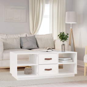 Coffee Table White Solid pine wood Medium Coffee Table