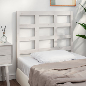Bed Headboard White Solid pine wood Medium Bed Headboar...