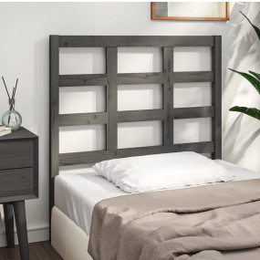 Bed Headboard Grey Solid pine wood Standard Classic/Tra...