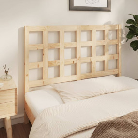 Bed Headboard Natural wood Solid pine wood Fits standar...