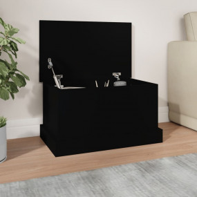 Storage Box Black Engineered wood Medium Storage Box