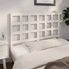 Bed Headboard White Solid pine wood 55.3 in x 1.6 in x ...