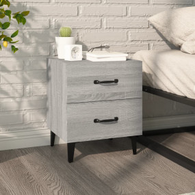 Bedside Cabinet Grey sonoma Engineered wood, metal Smal...