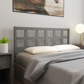 Bed Headboard Grey Solid pine wood Attractive Design