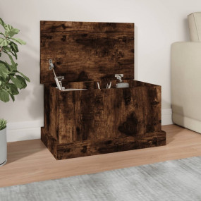 Storage Box Smoked oak Engineered wood 19.7 x 11.8 x 11...
