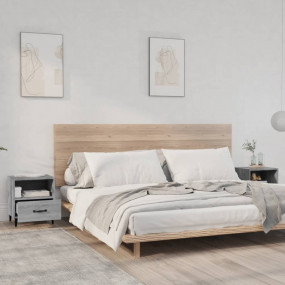 Bedside Cabinet Set of 2 Grey sonoma Engineered wood, m...