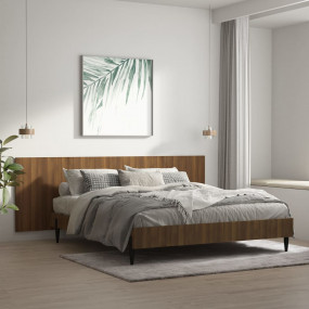 Wall Headboard Brown Oak Engineered Wood 94.5 in x 0.6 ...