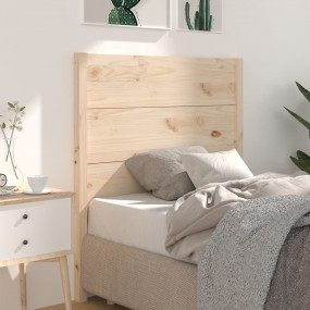 Headboard Natural Solid pine wood Standard Decorative I...