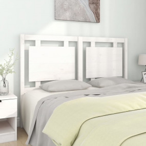 Bed Headboard White Solid pinewood Standard Decorative ...