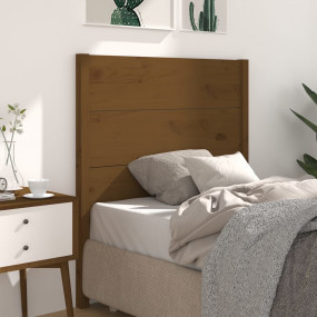 Headboard Honey brown Solid pine wood Standard Decorati...
