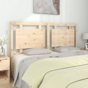 Bed Headboard Natural wood Solid pine wood Standard dou...