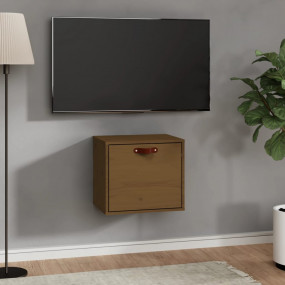 Wall Cabinet Honey brown Solid pine wood, engineered wo...