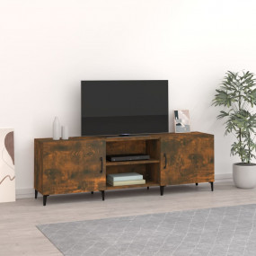 TV Cabinet Smoked Oak Engineered Wood 59.1 x 11.8 x 19....