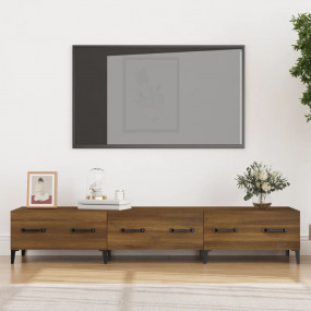 TV Cabinet Brown Oak Engineered wood, Iron 59.1 x 13.6 ...