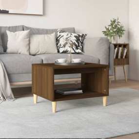Coffee Table Brown Oak Engineered wood, solid eucalyptu...