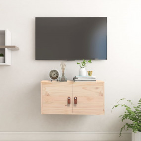 Wall Cabinet Natural Wood Solid pine wood Medium Wall C...