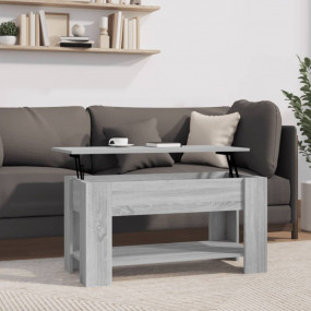 Coffee Table Gray Sonoma Engineered wood Medium Convert...