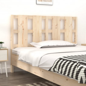 Bed Headboard Natural Solid Pine Wood Medium Classic/Tr...