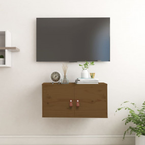 Wall Cabinet Honey brown Solid pine wood